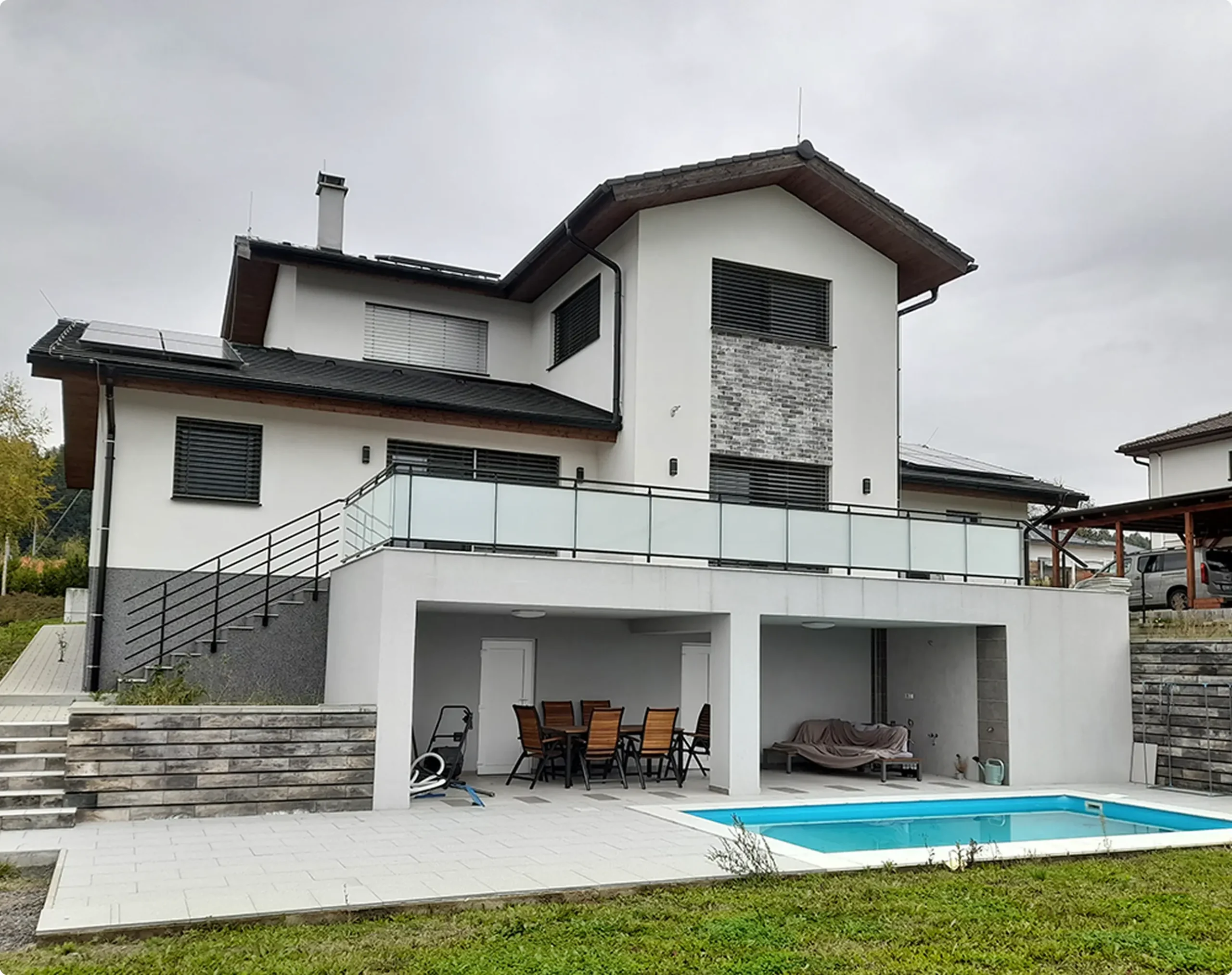 Zábradlí na terasu modern
