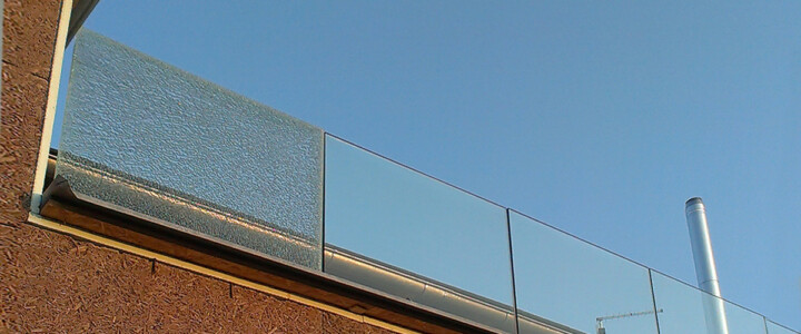 Skleněné zábradlí exteriérové Elegant Skleněné zábradlí exteriérové